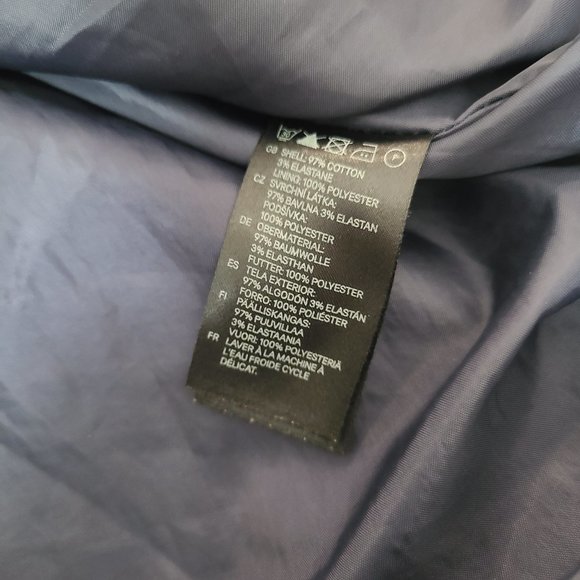 H&M women's strapless halter top pleated dress blue purple and white size 6 - Picture 10 of 11